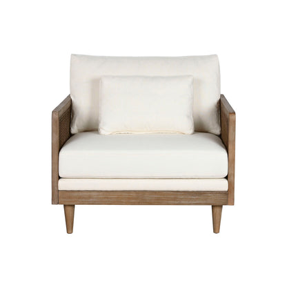 Fåtölj Home ESPRIT Vit Naturell 93 x 86 x 88 cm finns hos Nordekko