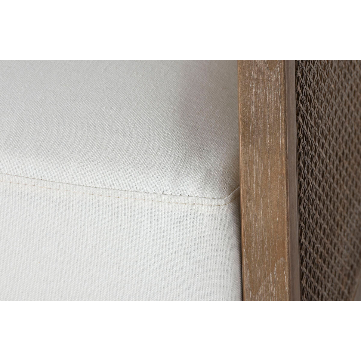 Fåtölj Home ESPRIT Vit Naturell 93 x 86 x 88 cm finns hos Nordekko