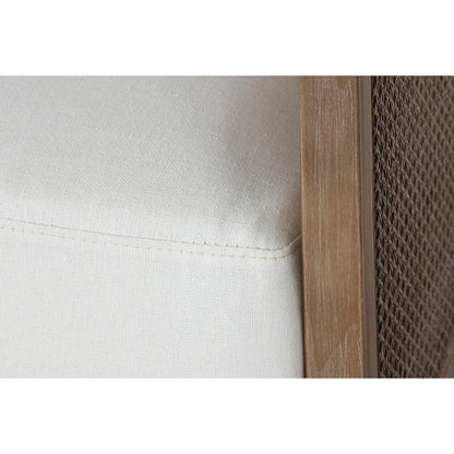 Fåtölj Home ESPRIT Vit Naturell 93 x 86 x 88 cm finns hos Nordekko