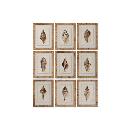 Tavla Home ESPRIT Medelhavs Snigel 30 x 2,5 x 40 cm (9 antal) finns hos Nordekko