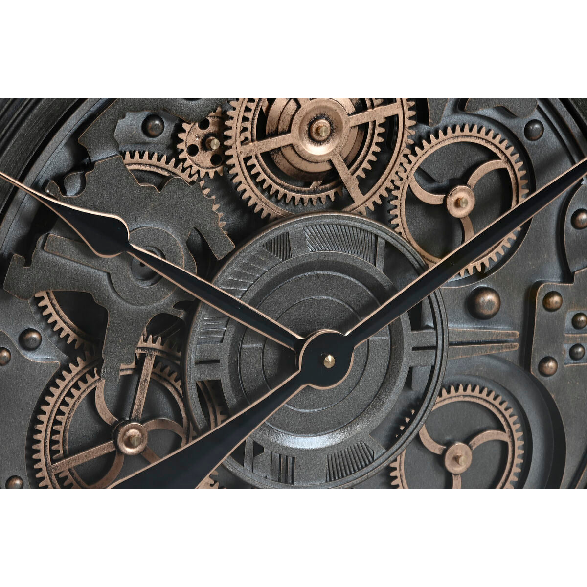Väggklocka Home ESPRIT Grå Gyllene Silvrig Glas Järn 80 x 10 x 80 cm finns hos Nordekko