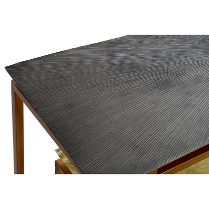 Konsol Home ESPRIT Grå Metall Aluminium 109,5 x 37,5 x 80 cm (3 Delar) finns hos Nordekko