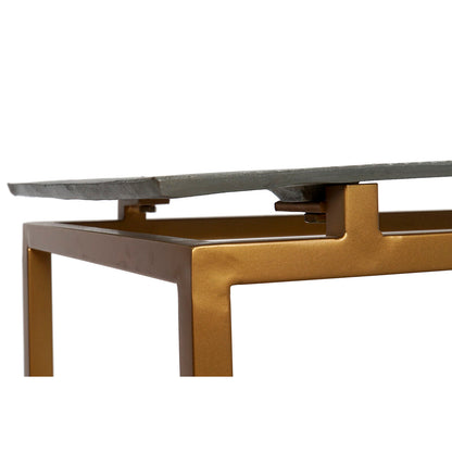 Konsol Home ESPRIT Grå Metall Aluminium 109,5 x 37,5 x 80 cm (3 Delar) finns hos Nordekko