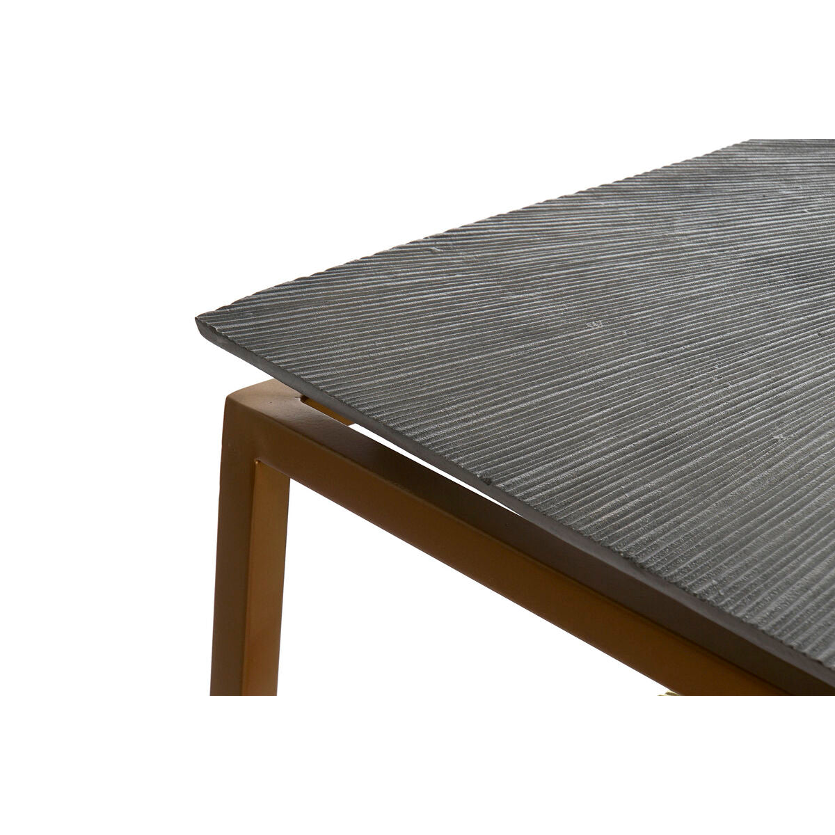 Konsol Home ESPRIT Grå Metall Aluminium 109,5 x 37,5 x 80 cm (3 Delar) finns hos Nordekko