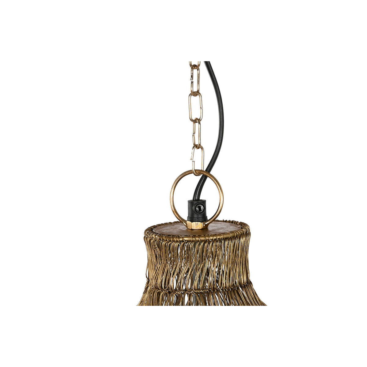 Taklampa Home ESPRIT Gyllene Metall Järn 50 W 36 x 36 x 68 cm finns hos Nordekko