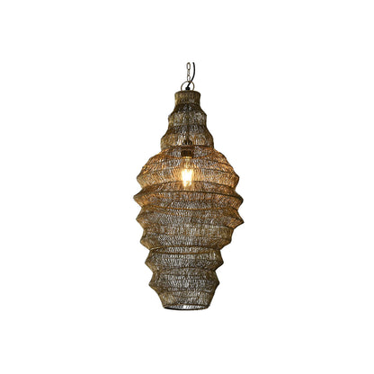 Taklampa Home ESPRIT Gyllene Metall Järn 50 W 36 x 36 x 68 cm finns hos Nordekko