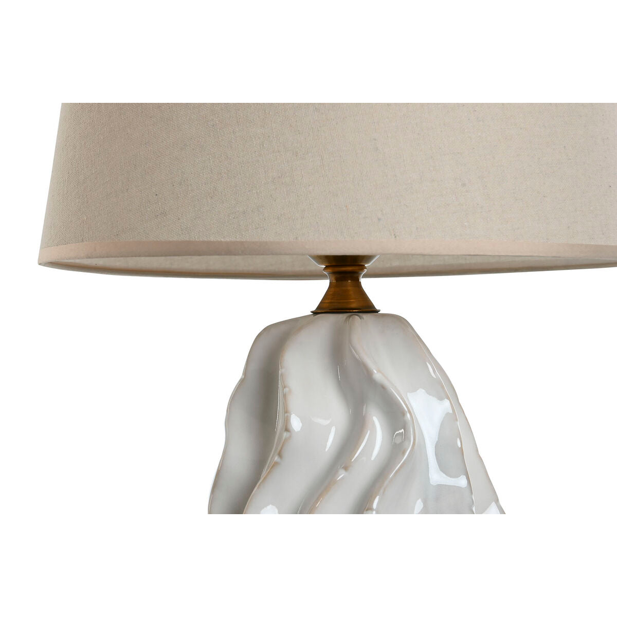 Bordslampa Home ESPRIT Vit Porslin 50 W 220 V 36 x 36 x 62 cm finns hos Nordekko