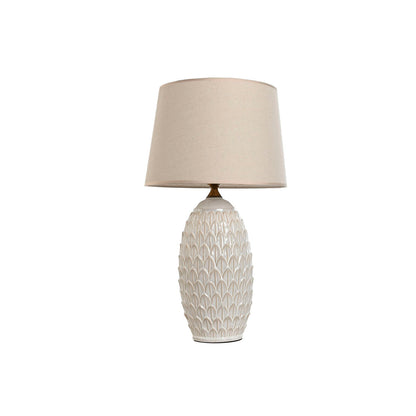 Bordslampa Home ESPRIT Vit Porslin 50 W 220 V 36 x 36 x 65 cm finns hos Nordekko