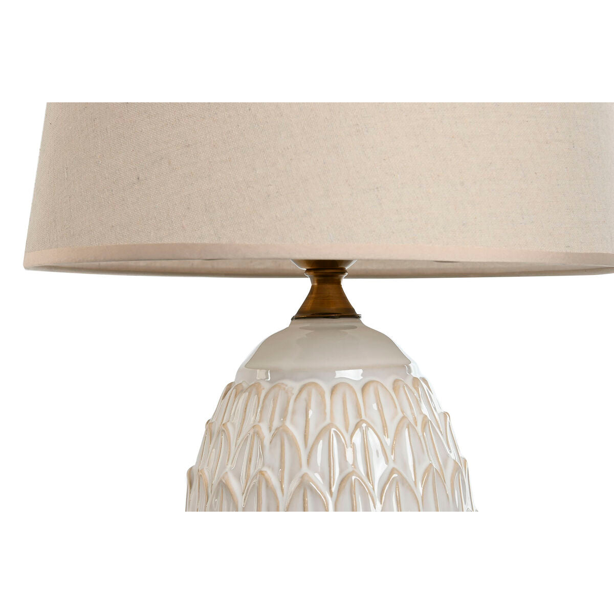 Bordslampa Home ESPRIT Vit Porslin 50 W 220 V 36 x 36 x 65 cm finns hos Nordekko