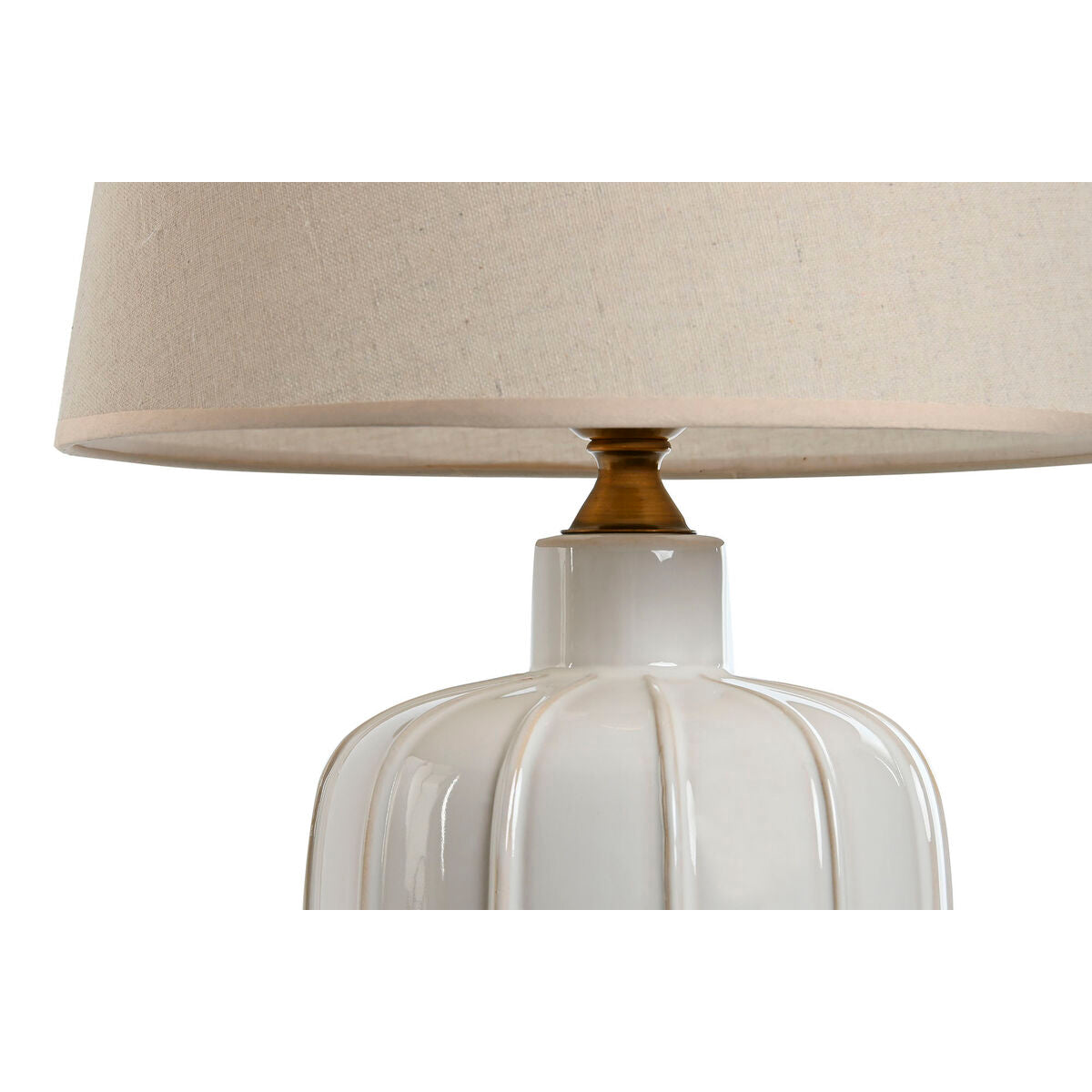 Bordslampa Home ESPRIT Vit Porslin 50 W 220 V 33 x 33 x 55 cm finns hos Nordekko