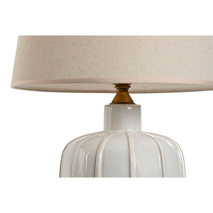 Bordslampa Home ESPRIT Vit Porslin 50 W 220 V 33 x 33 x 55 cm finns hos Nordekko