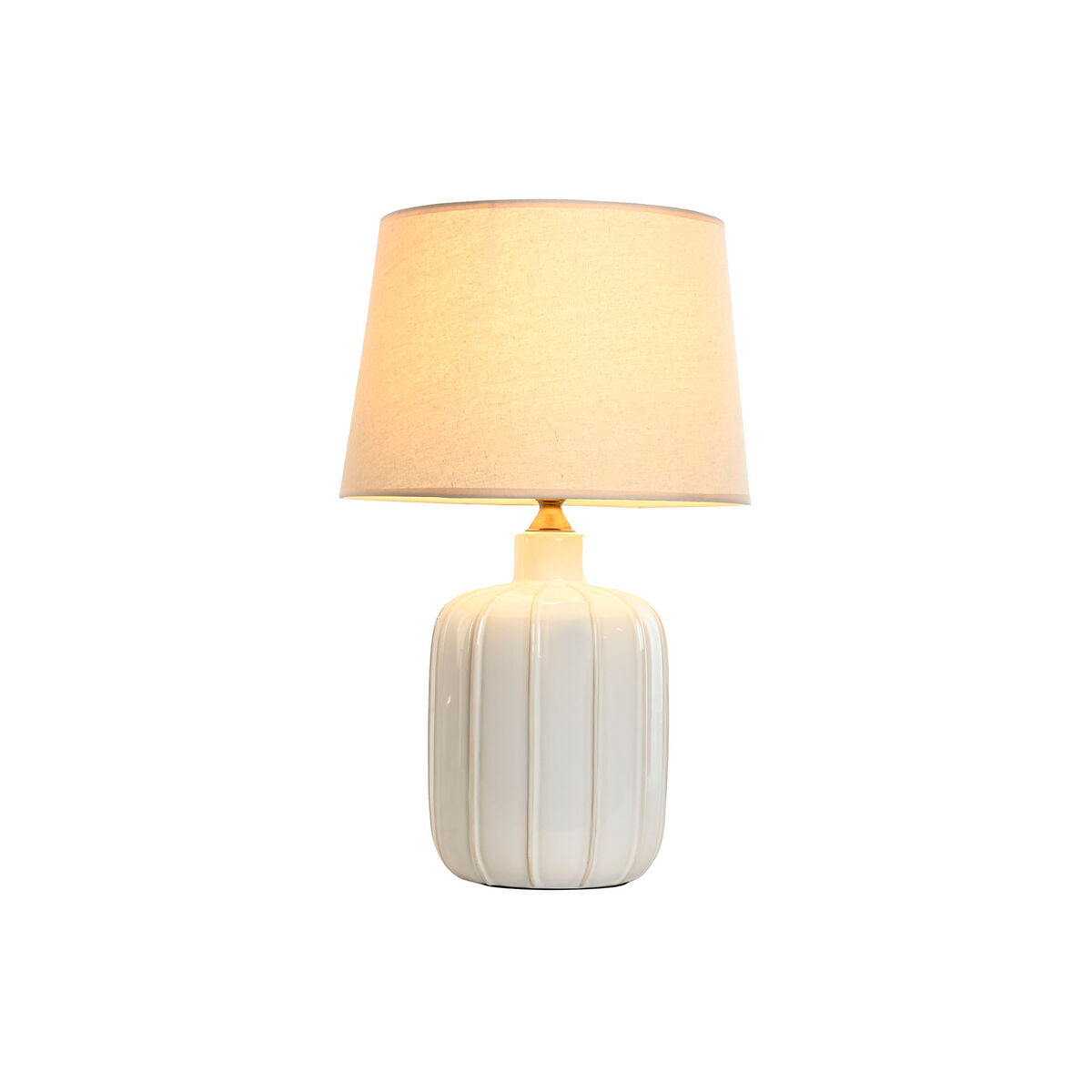 Bordslampa Home ESPRIT Vit Porslin 50 W 220 V 33 x 33 x 55 cm finns hos Nordekko