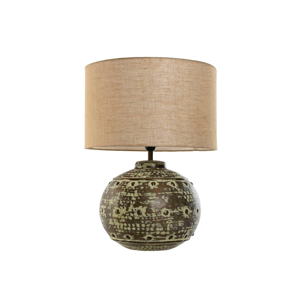 Bordslampa Home ESPRIT Beige Koppar Aluminium 50 W 220 V 40 x 40 x 55 cm finns hos Nordekko