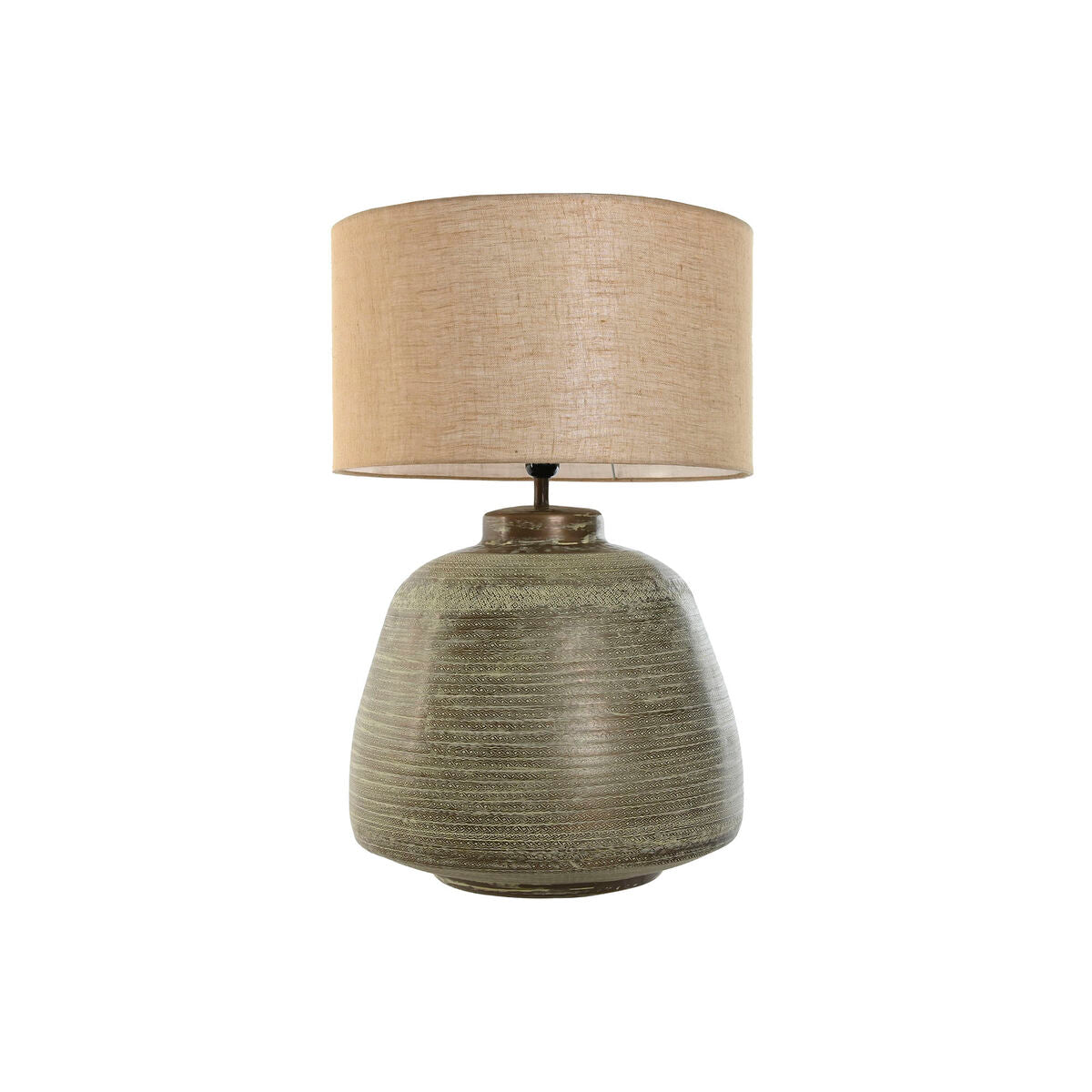 Bordslampa Home ESPRIT Beige Koppar Aluminium 50 W 220 V 42 x 42 x 65 cm finns hos Nordekko