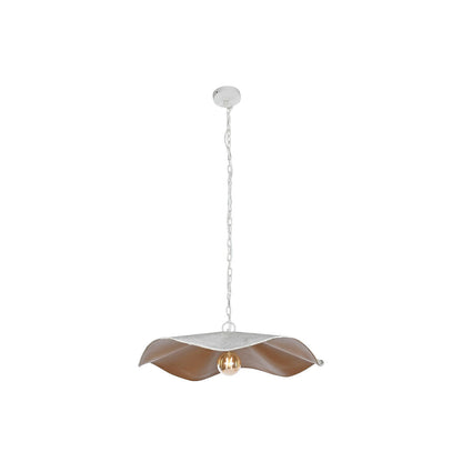 Taklampa Home ESPRIT Vit Gyllene Metall Järn 50 W 77 x 77 x 16 cm finns hos Nordekko