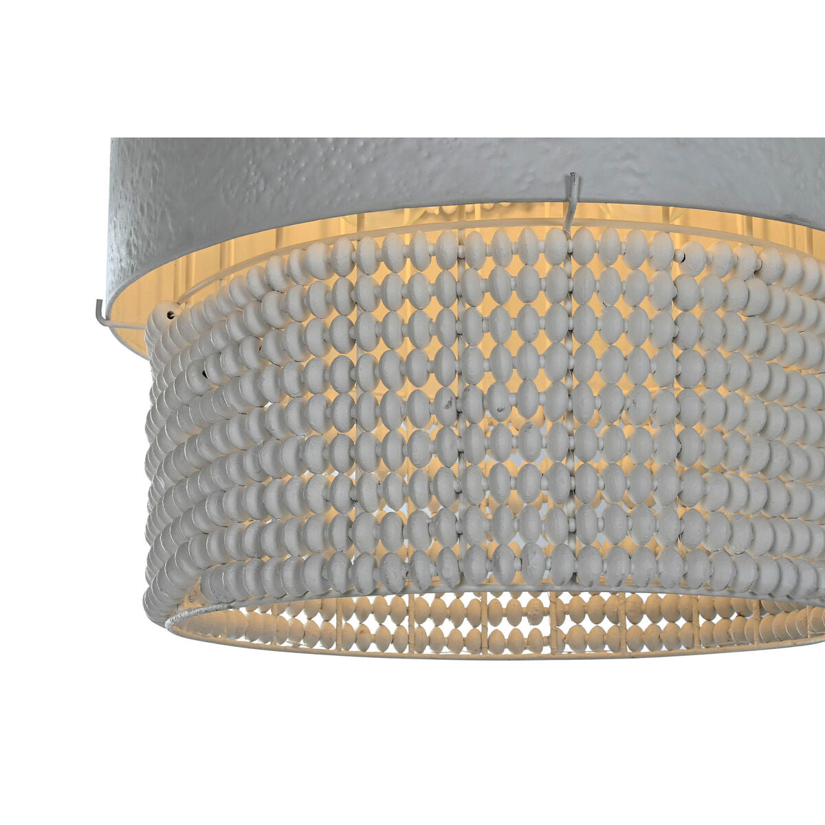 Taklampa Home ESPRIT Vit Trä Metall Järn 50 W 51 x 60 x 69 cm finns hos Nordekko