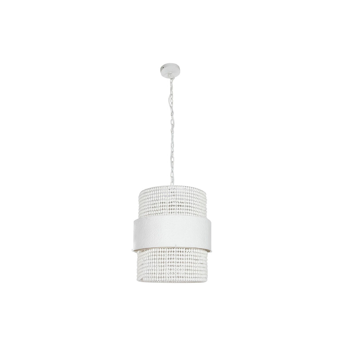 Taklampa Home ESPRIT Vit Trä Metall Järn 50 W 51 x 60 x 69 cm finns hos Nordekko