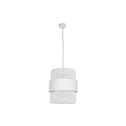 Taklampa Home ESPRIT Vit Trä Metall Järn 50 W 51 x 60 x 69 cm finns hos Nordekko