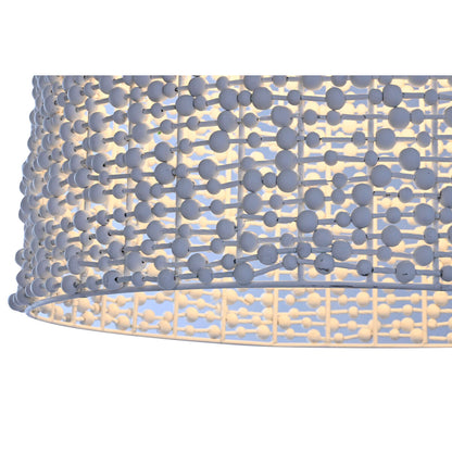 Taklampa Home ESPRIT Vit Trä Järn 50 W 58 x 58 x 71 cm finns hos Nordekko