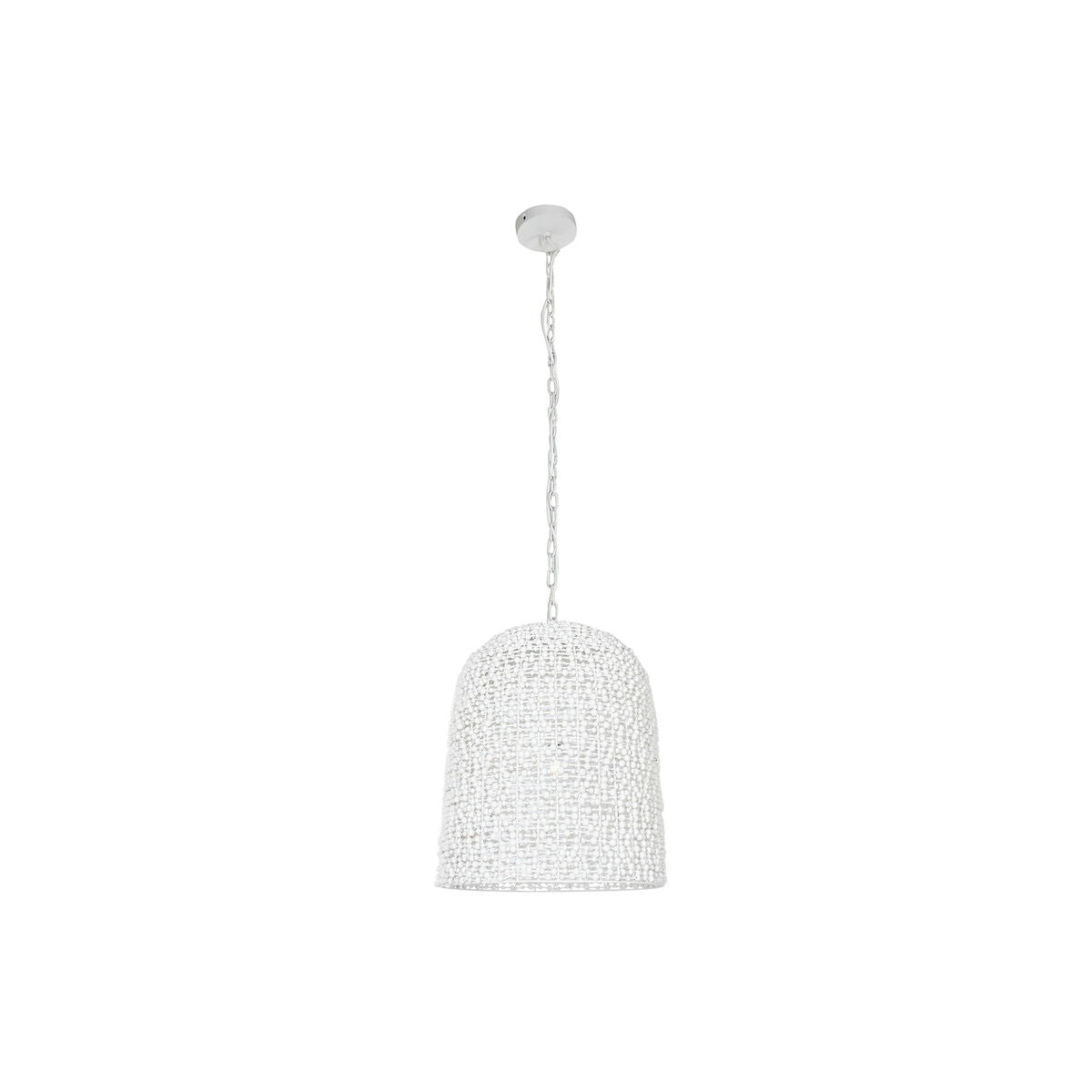 Taklampa Home ESPRIT Vit Trä Järn 50 W 58 x 58 x 71 cm finns hos Nordekko