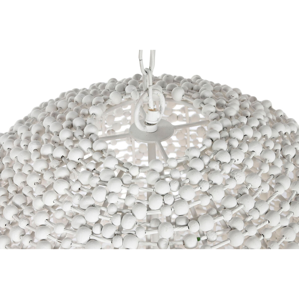 Taklampa Home ESPRIT Vit Trä Järn 50 W 58 x 58 x 71 cm finns hos Nordekko