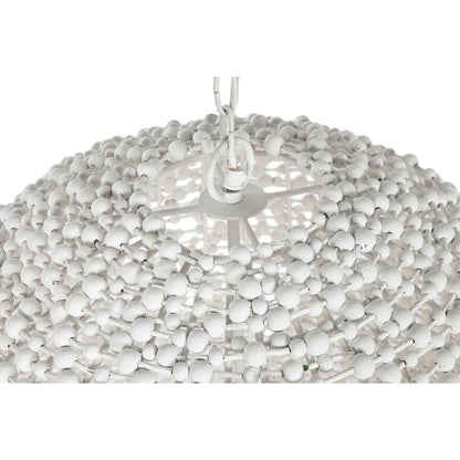 Taklampa Home ESPRIT Vit Trä Järn 50 W 58 x 58 x 71 cm finns hos Nordekko