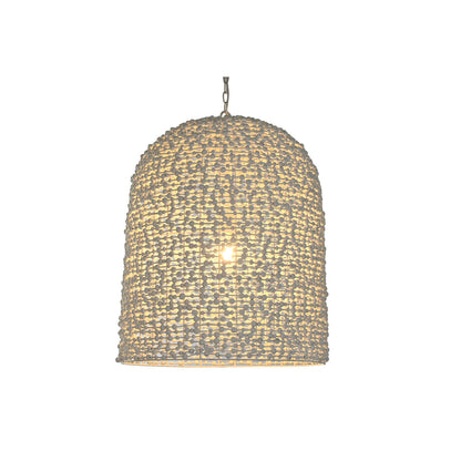 Taklampa Home ESPRIT Vit Trä Järn 50 W 58 x 58 x 71 cm finns hos Nordekko