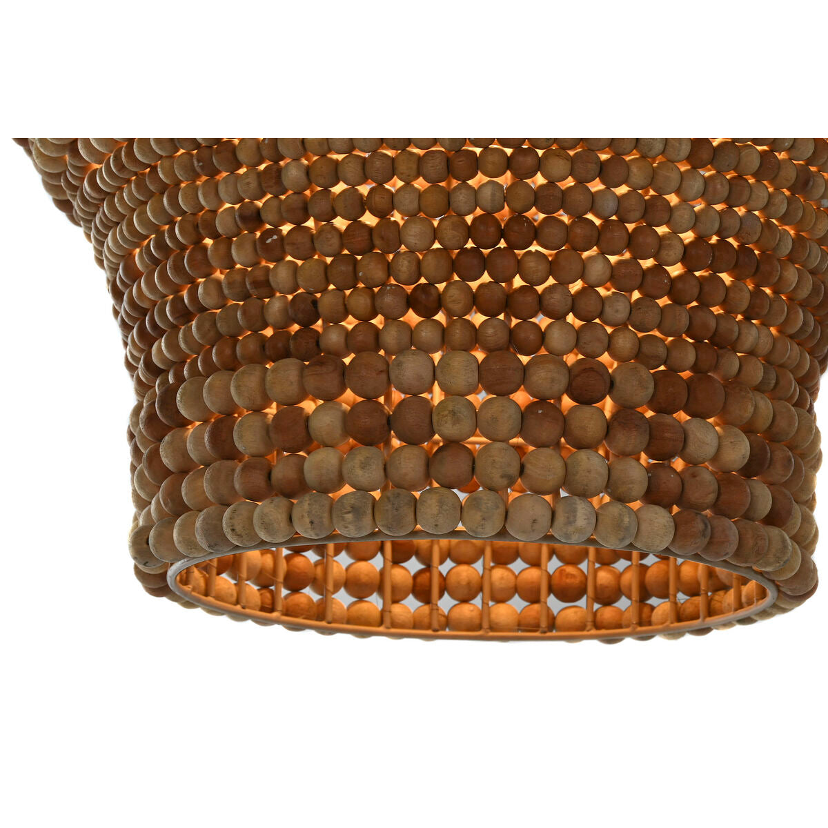 Taklampa Home ESPRIT Naturell Trä Järn 50 W 50 x 50 x 78 cm finns hos Nordekko