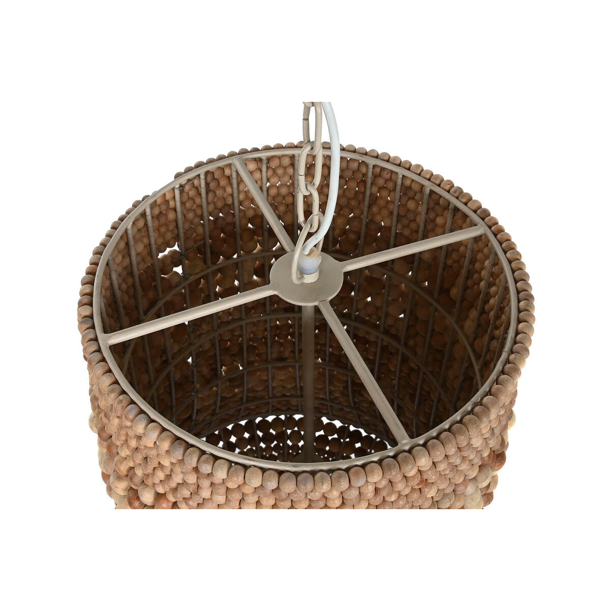 Taklampa Home ESPRIT Naturell Trä Järn 50 W 50 x 50 x 78 cm finns hos Nordekko