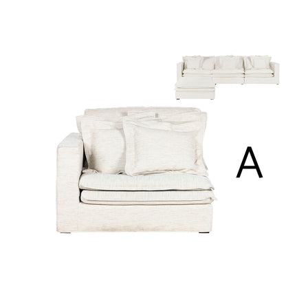 Sofamodul Home ESPRIT Beige 120 X 120 X 95 CM finns hos Nordekko