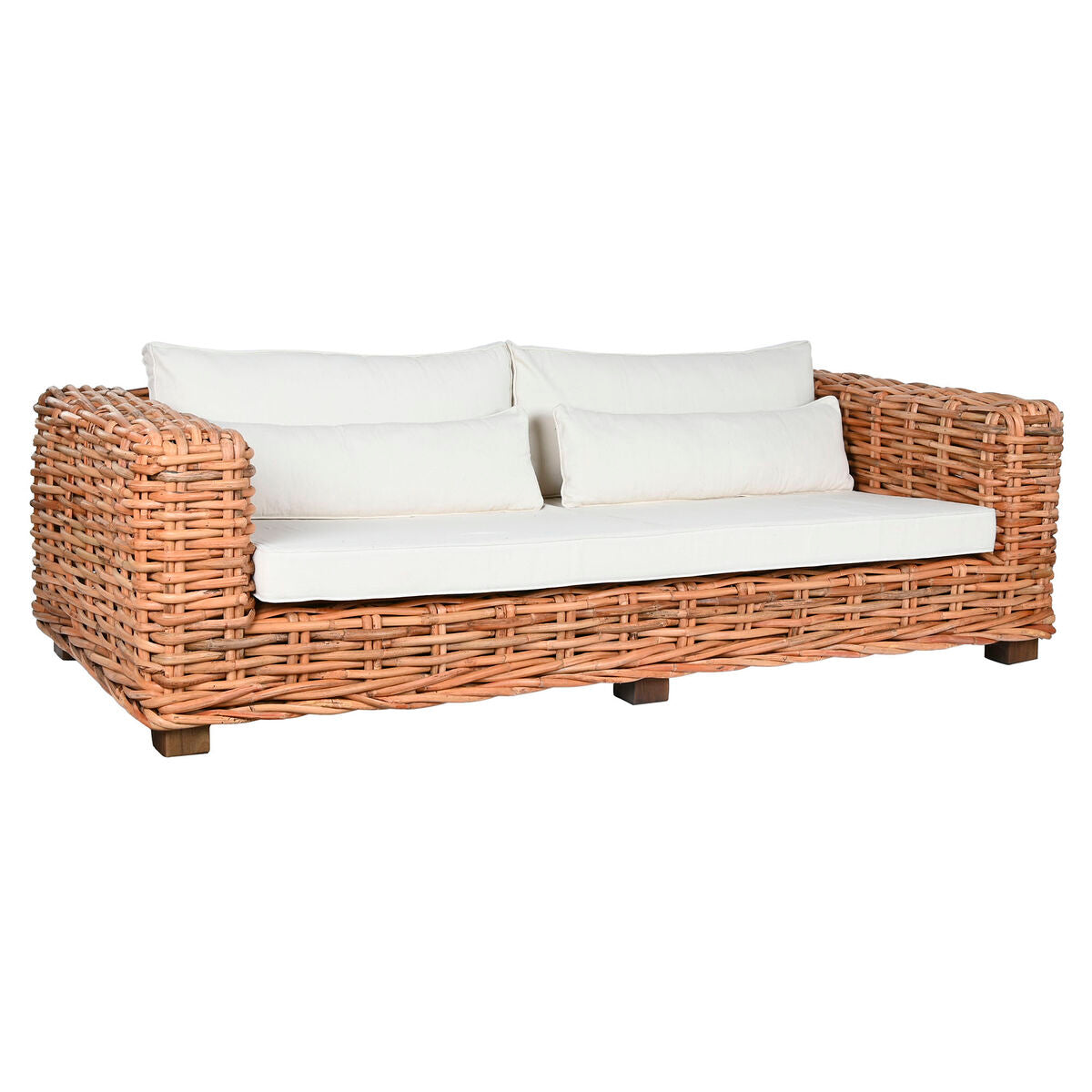 Soffa Home ESPRIT Beige Naturell 220 X 98 X 64 CM (4 Delar) finns hos Nordekko