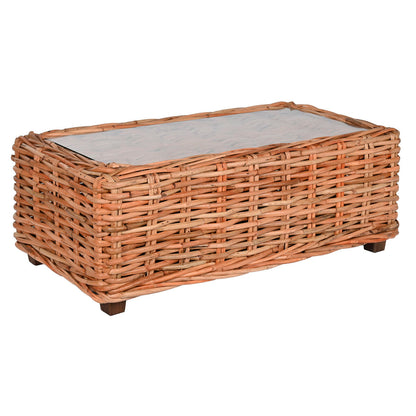 Soffa Home ESPRIT Beige Naturell 220 X 98 X 64 CM (4 Delar) finns hos Nordekko
