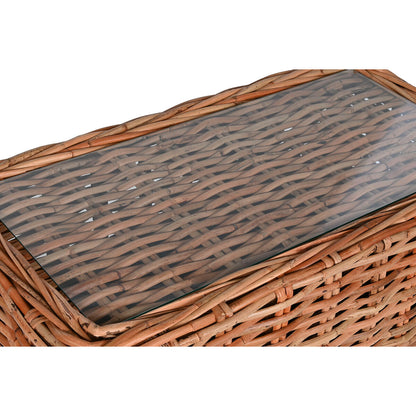 Soffa Home ESPRIT Beige Naturell 220 X 98 X 64 CM (4 Delar) finns hos Nordekko