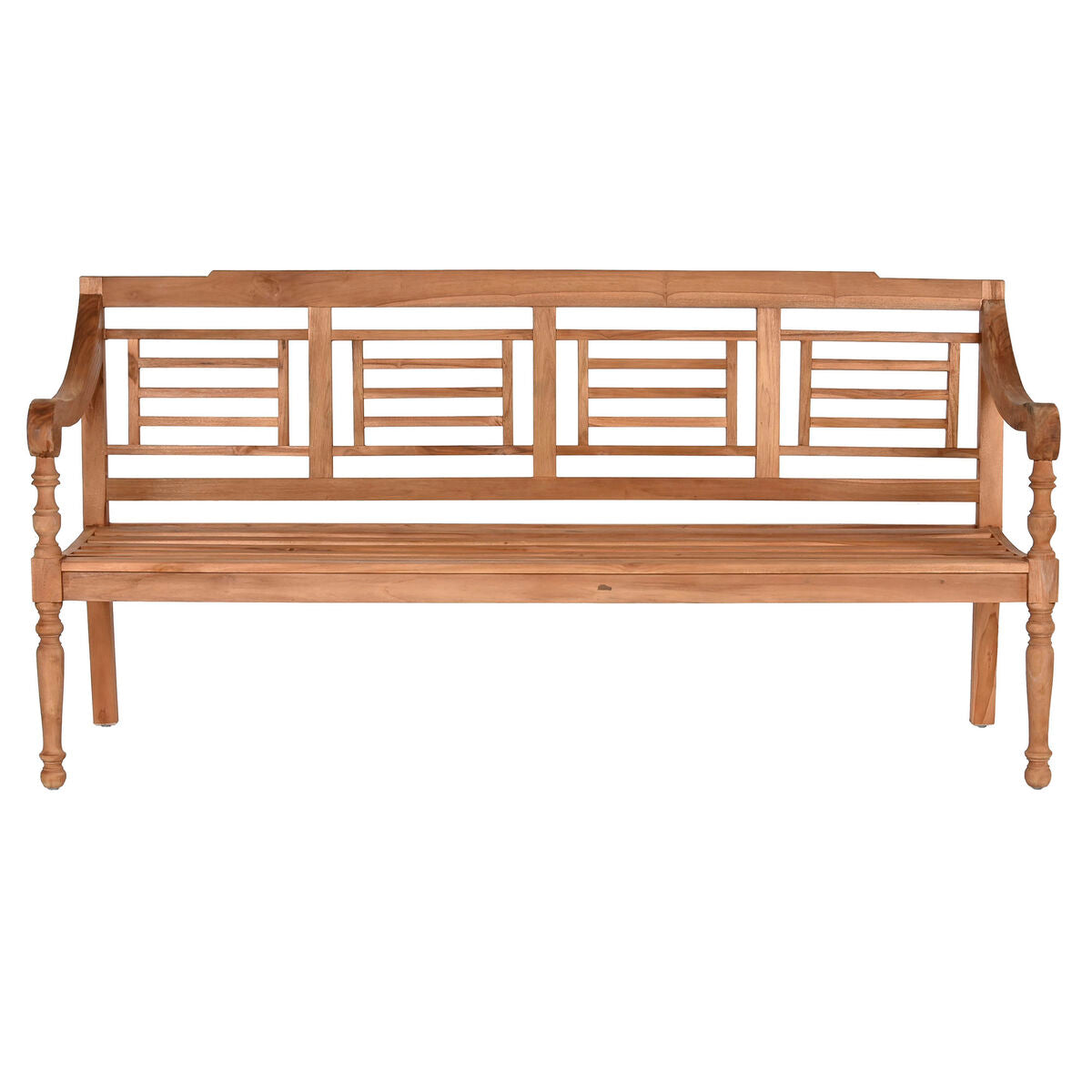 Bänk Home ESPRIT Naturell Teak Gravyr 200 x 65 x 101 cm finns hos Nordekko