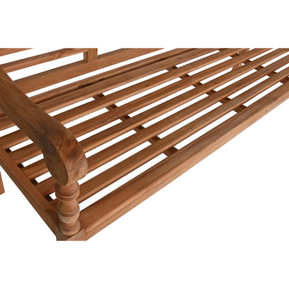 Bänk Home ESPRIT Naturell Teak Gravyr 200 x 65 x 101 cm finns hos Nordekko
