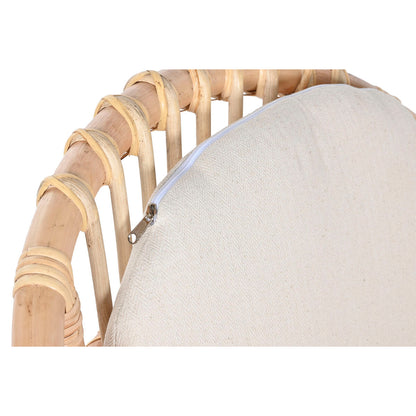 Bordsgrupp med 2 stolar Home ESPRIT Vit Naturell 50 x 50 x 50 cm finns hos Nordekko