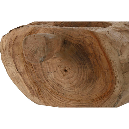 Ljusstakar Home ESPRIT Naturell Teak 30 x 25 x 15 cm finns hos Nordekko