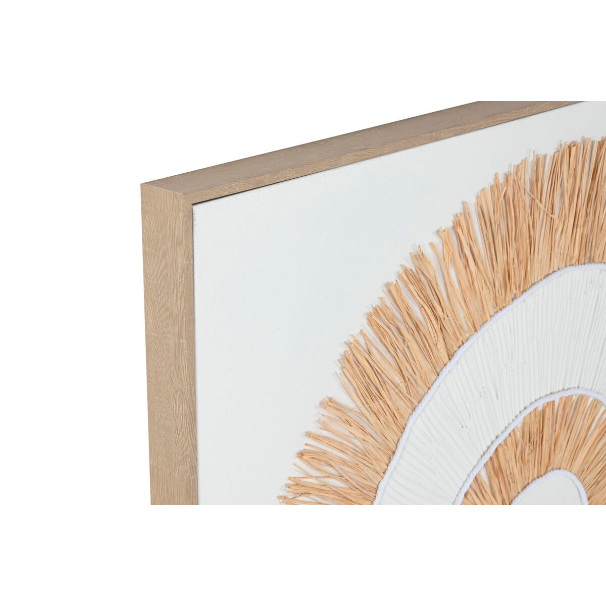 Kanvas Home ESPRIT Vit Naturell Boho 92 x 4,5 x 92 cm (2 antal) finns hos Nordekko