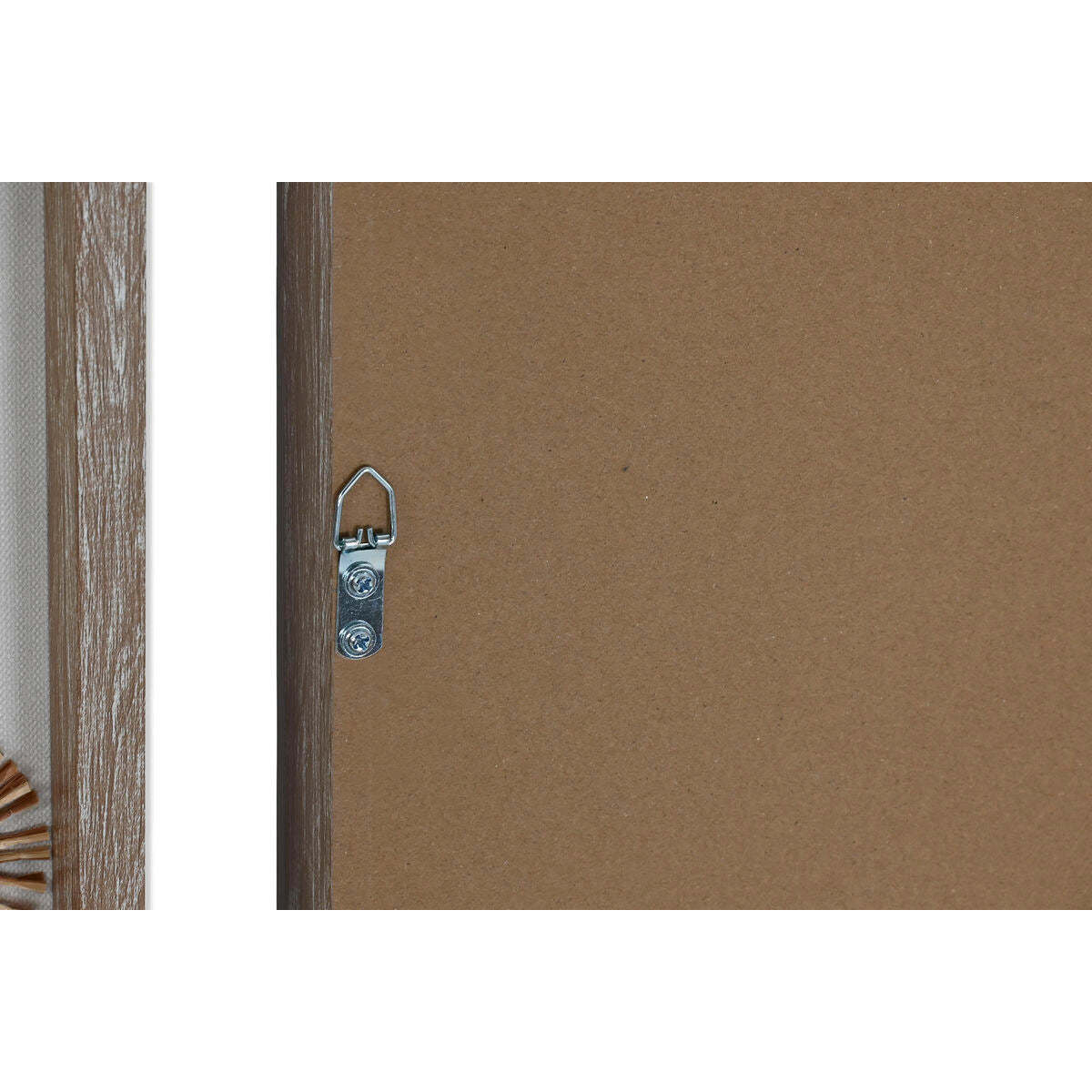 Kanvas Home ESPRIT Vit Naturell Medelhavs Havsblå 40 x 3 x 40 cm (4 antal) finns hos Nordekko