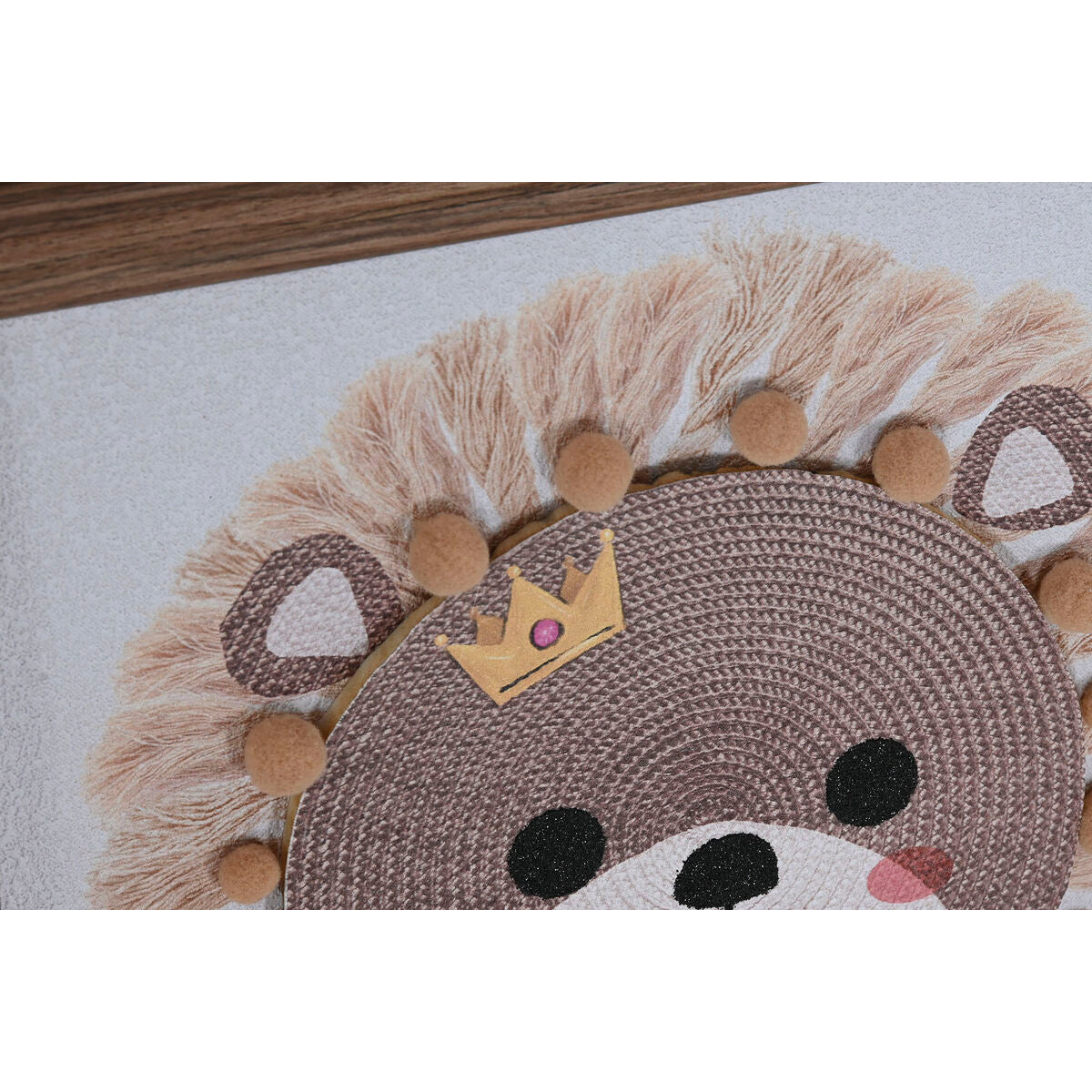 Kanvas Home ESPRIT Vit Naturell Barn djur 30 x 2,6 x 30 cm (3 antal) finns hos Nordekko