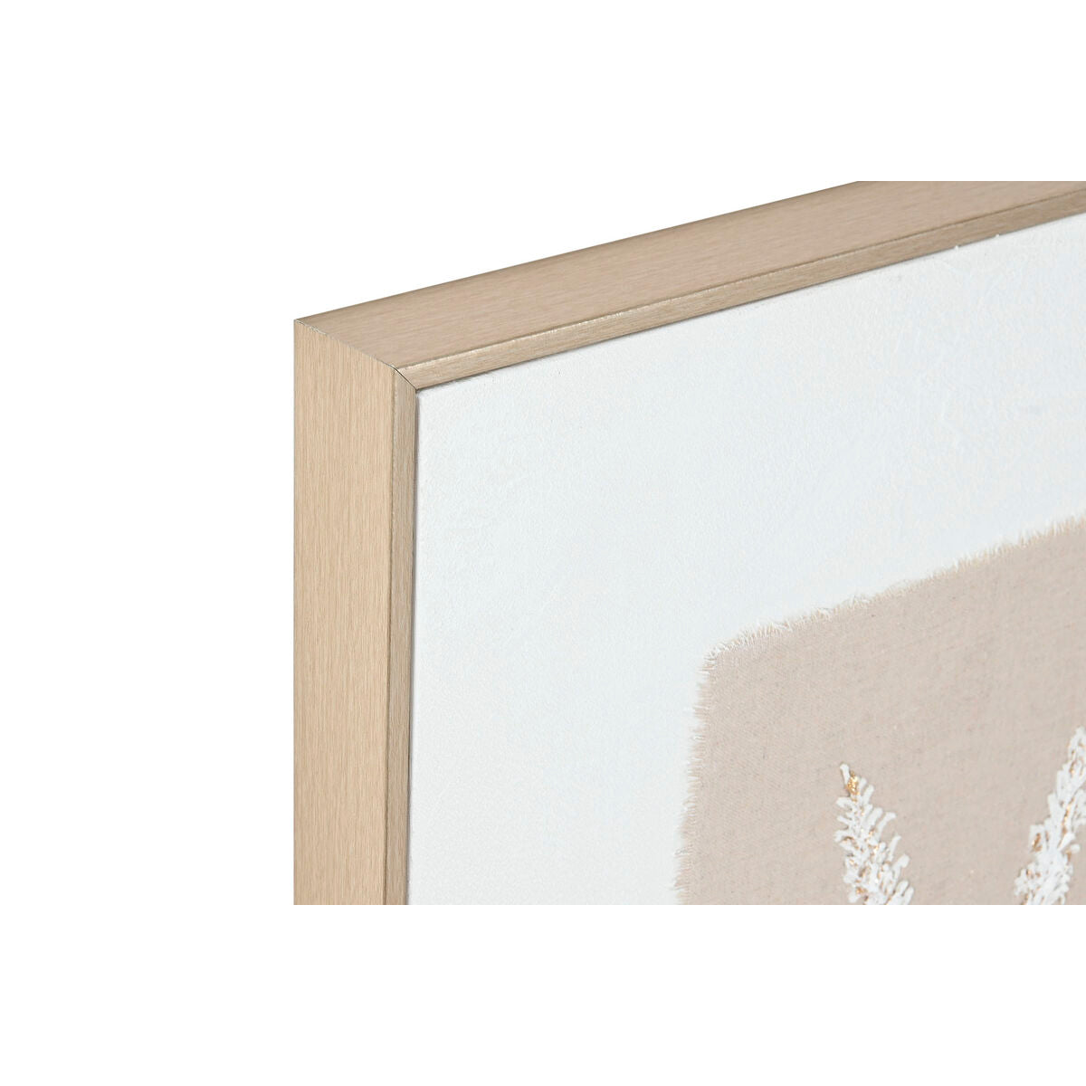 Kanvas Home ESPRIT Vit Beige Virágok Skandinavisk 62 x 4,5 x 82 cm (2 antal) finns hos Nordekko