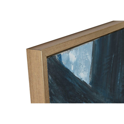 Tavla Home ESPRIT Blå Vit Abstrakt Modern 131 x 3,8 x 131 cm finns hos Nordekko