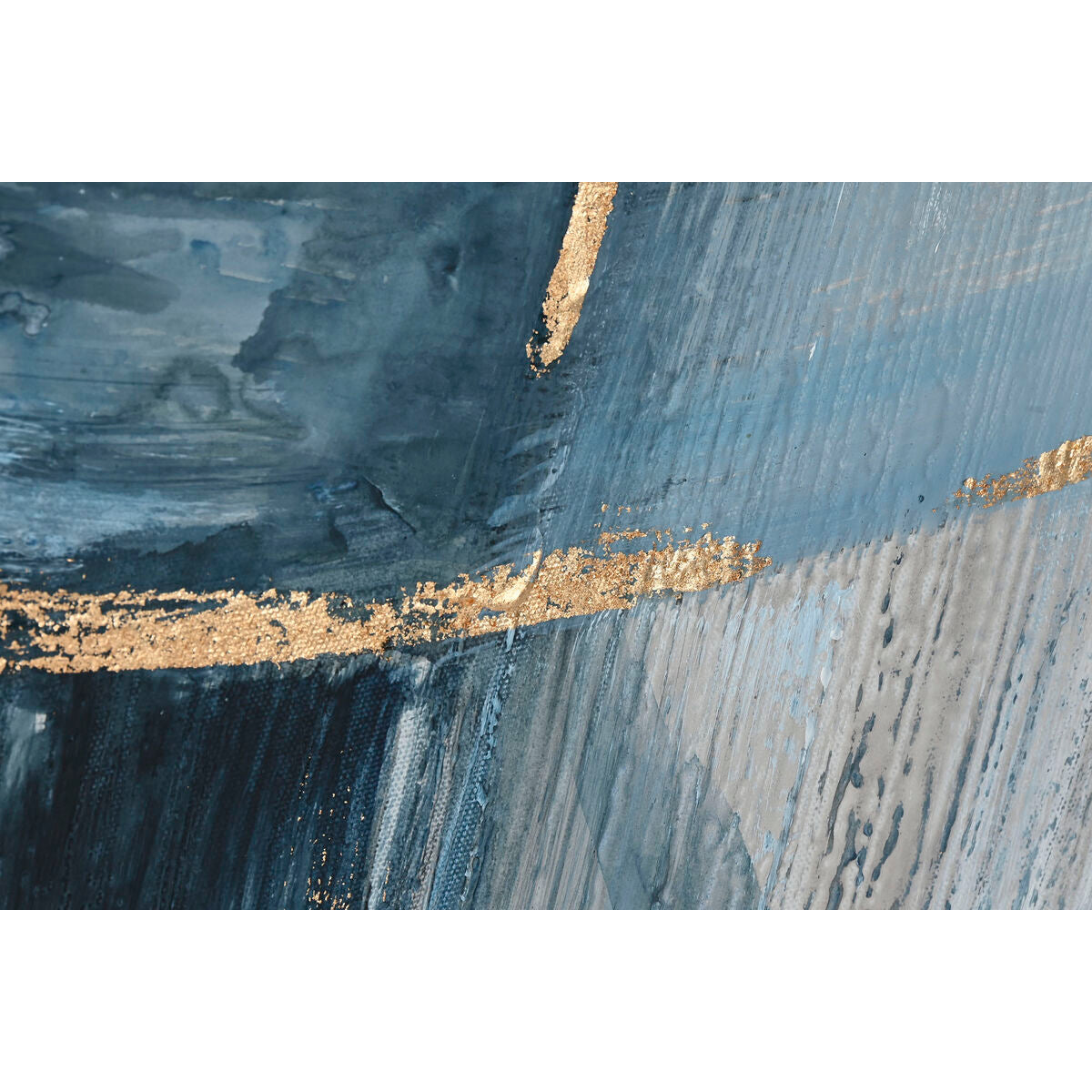 Tavla Home ESPRIT Blå Vit Abstrakt Modern 131 x 3,8 x 131 cm finns hos Nordekko