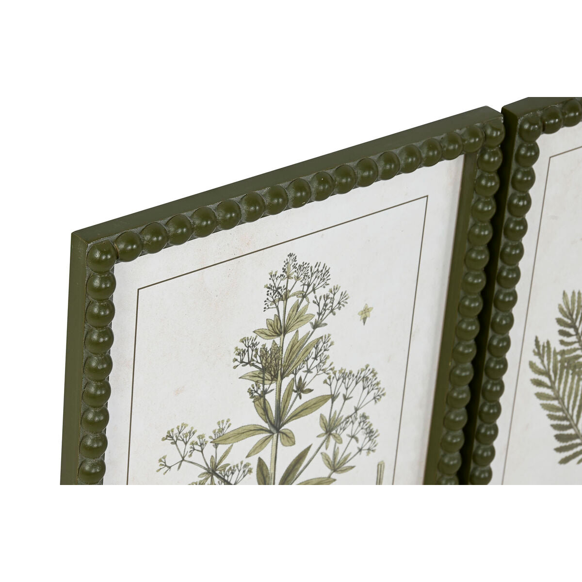 Tavla Home ESPRIT Grön Beige Shabby Chic Botaniska växter 30 x 2,5 x 40 cm (4 antal) finns hos Nordekko