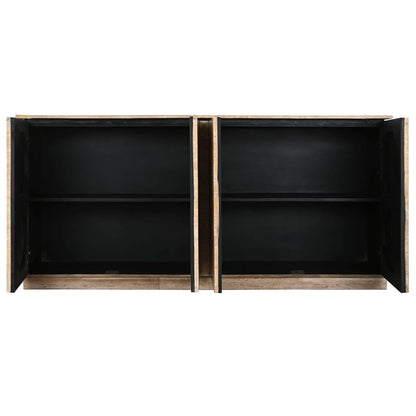 Skänk Home ESPRIT Naturell Trä Marmor 180 x 40 x 85 cm finns hos Nordekko
