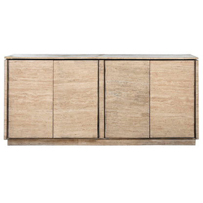 Skänk Home ESPRIT Naturell Trä Marmor 180 x 40 x 85 cm finns hos Nordekko