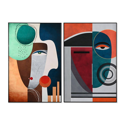 Tavla Home ESPRIT Abstrakt Modern 80 x 3,5 x 120 cm (2 antal) finns hos Nordekko