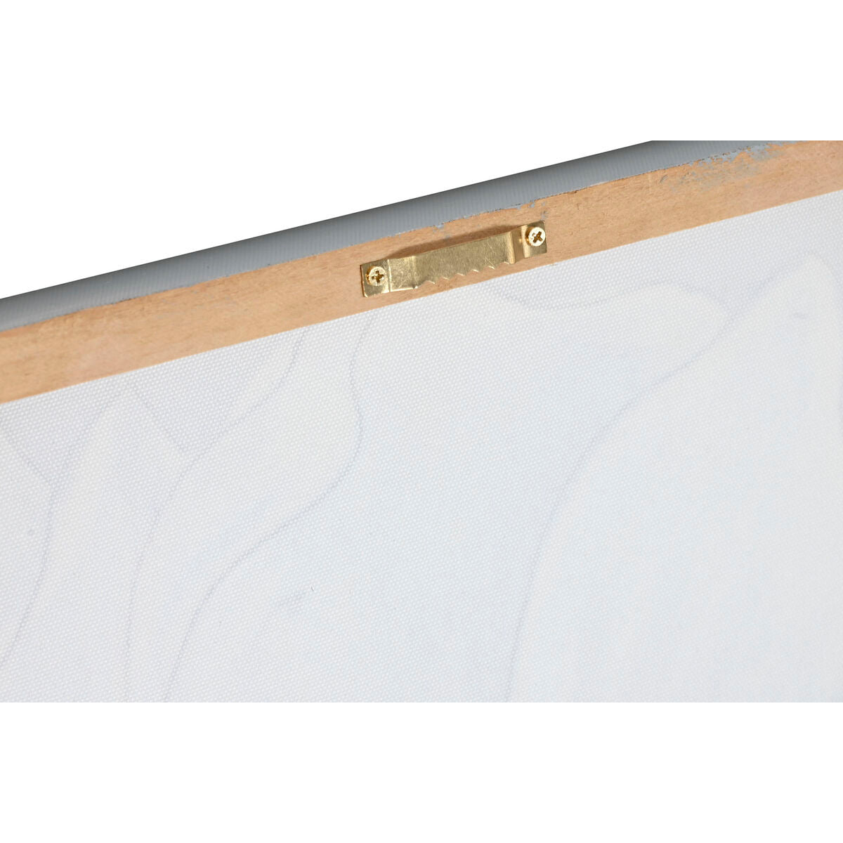 Tavla Home ESPRIT Vit Gyllene Kanvas Trä MDF Blomster Romantisk 60 x 3 x 60 cm (2 antal) finns hos Nordekko