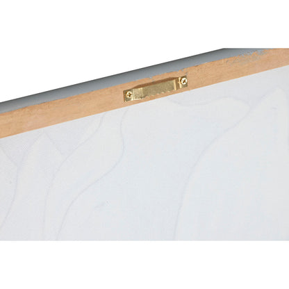Tavla Home ESPRIT Vit Gyllene Kanvas Trä MDF Blomster Romantisk 60 x 3 x 60 cm (2 antal) finns hos Nordekko
