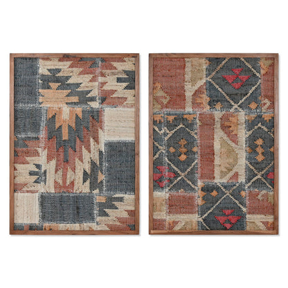 Tavla Home ESPRIT Bomull Akaciaträ 75 x 3 x 105 cm finns hos Nordekko